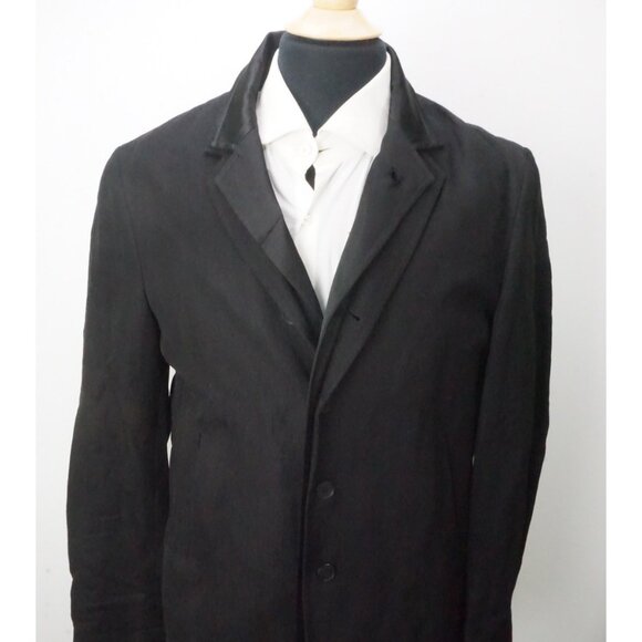 John Varvatos Black Double Layered Sport Coat Jacket Sz 40 Brand New